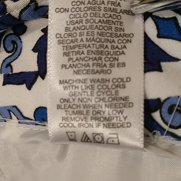 Milly for Design Nation Blue Print Crop Pant size 2 - Picture 8 of 8